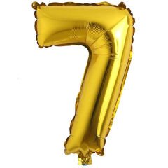 Toptan 16'' Gold 7 Folyo Balon