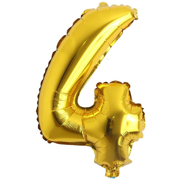 Toptan 16'' Gold 4 Folyo Balon