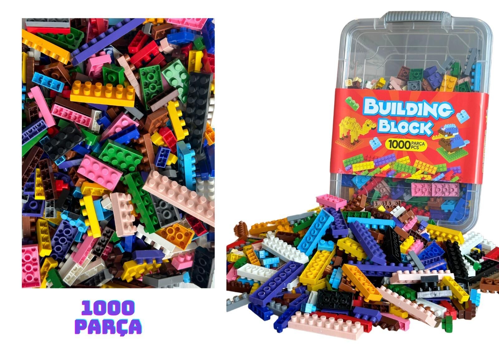 Toptan 1000 Parça Building Block - Yaratıcı ve Eğitici Yapı Seti