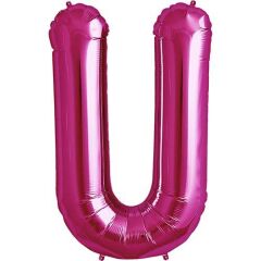 Toptan 16'' Pembe U Folyo Balon