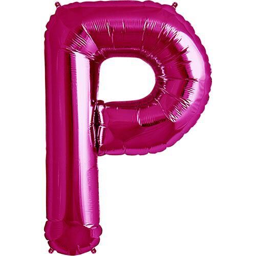 Toptan 16'' Pembe P Folyo Balon