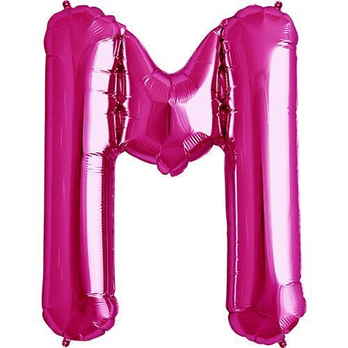 Toptan 16'' Pembe M Folyo Balon