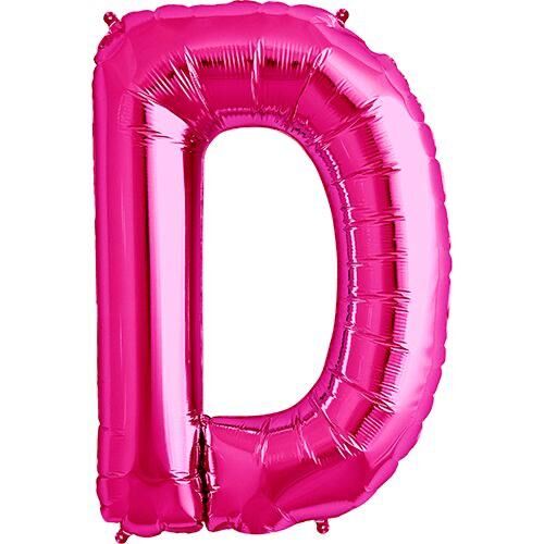 Toptan 16'' Pembe D Folyo Balon