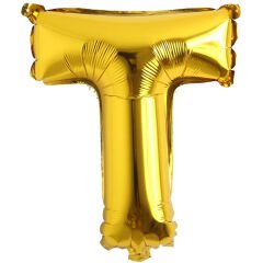 Toptan 16'' Gold T Folyo Balon