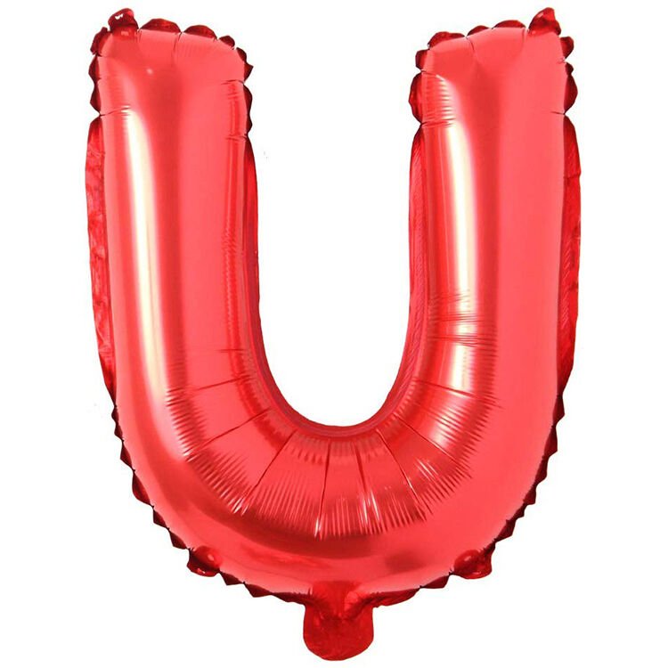 Toptan 16'' Kırmızı U Folyo Balon