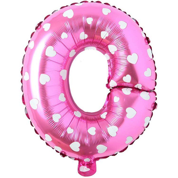 Toptan 16'' Pembe Kalpli O Folyo Balon