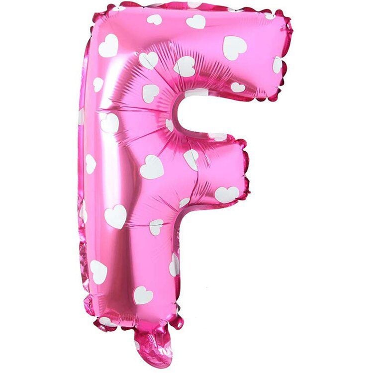 Toptan 16'' Pembe Kalpli F Folyo Balon