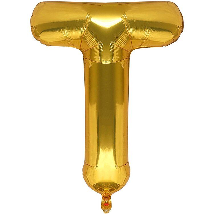 Toptan 34'' Gold T Folyo Balon