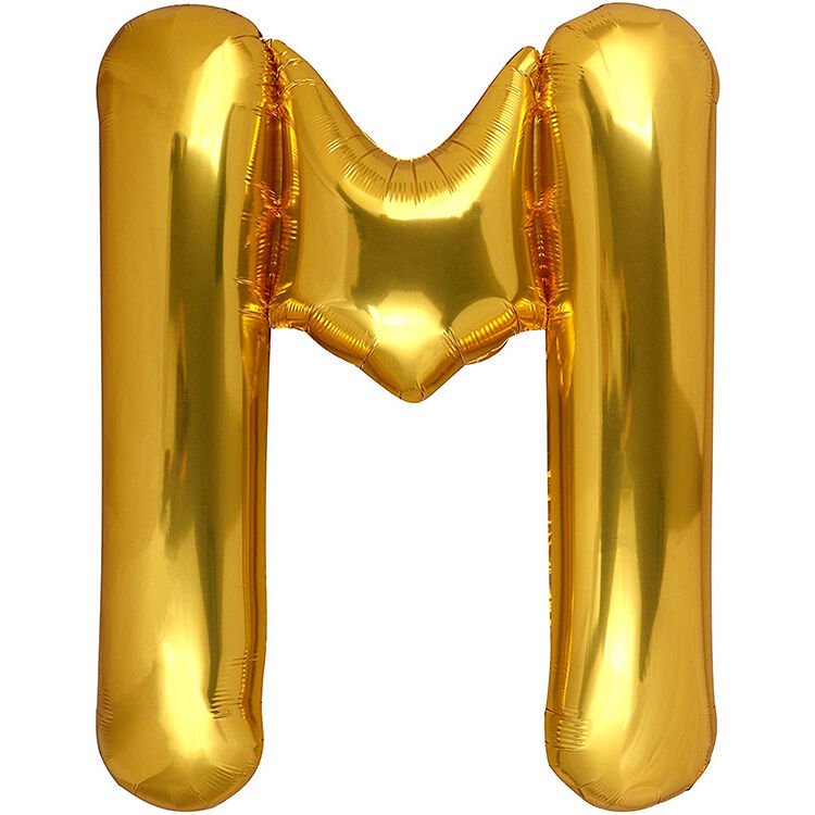 Toptan 34'' Gold M Folyo Balon